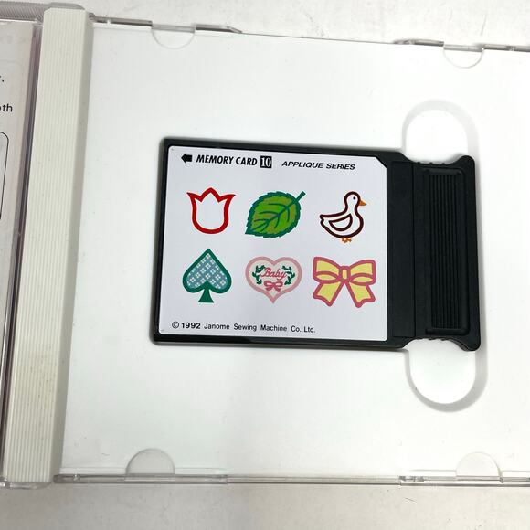 Janome Memory Card 10 Appliqué Series 1992 For Janome 8000 Includes Templates - Picture 4 of 16